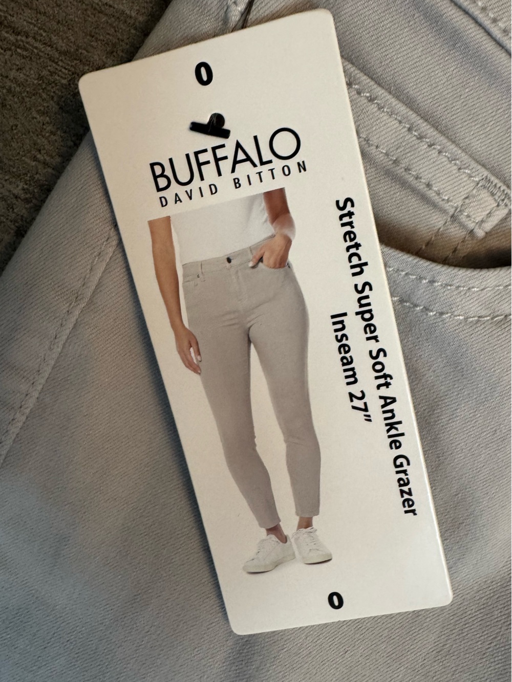 Buffalo David Bitton High Rise‎ Stretch Ankle Grazer Jeans